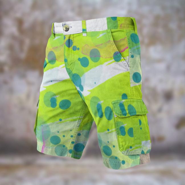 Preview: Cargohose mit Mojito - Hose, lang oder kurz, bunt, 100% Polyester, Grösse S-5XL, fester Stoff, Normale Passform, SOKA, Listenhund, AmStaff, Staff, Staffordshire, PitBull, Pit